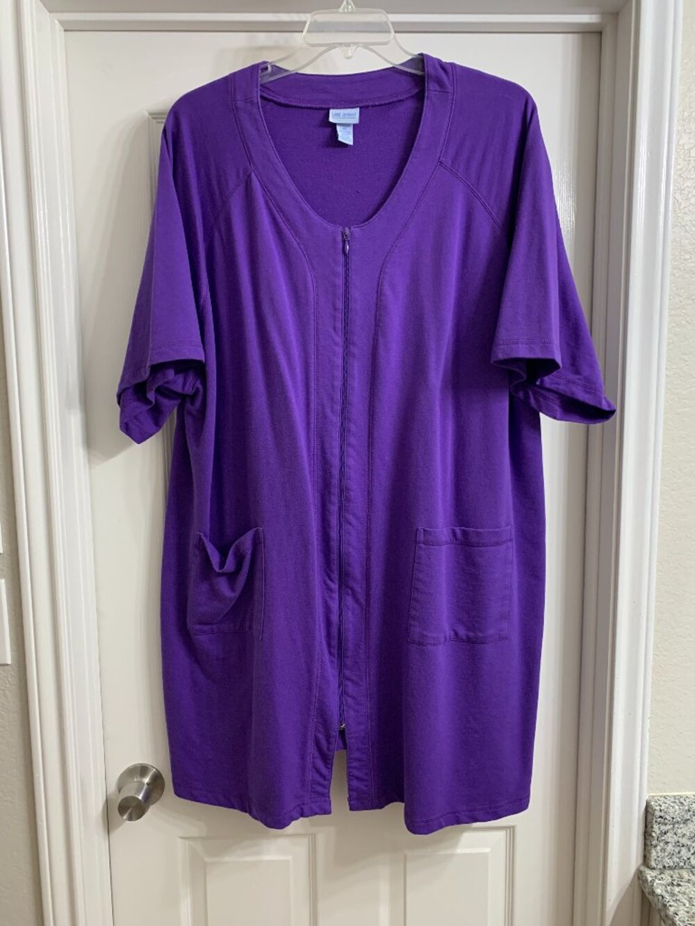 Lane Bryant Women's Purple Zip-up Robe, Size 4X